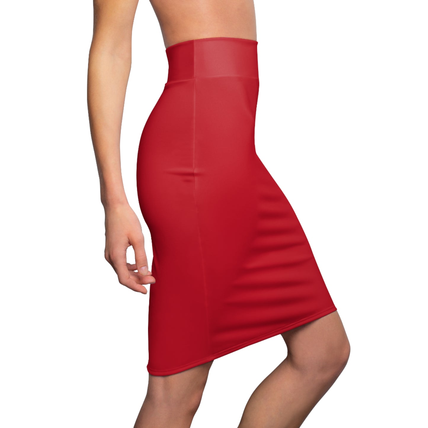 Jupe Crayon rouge