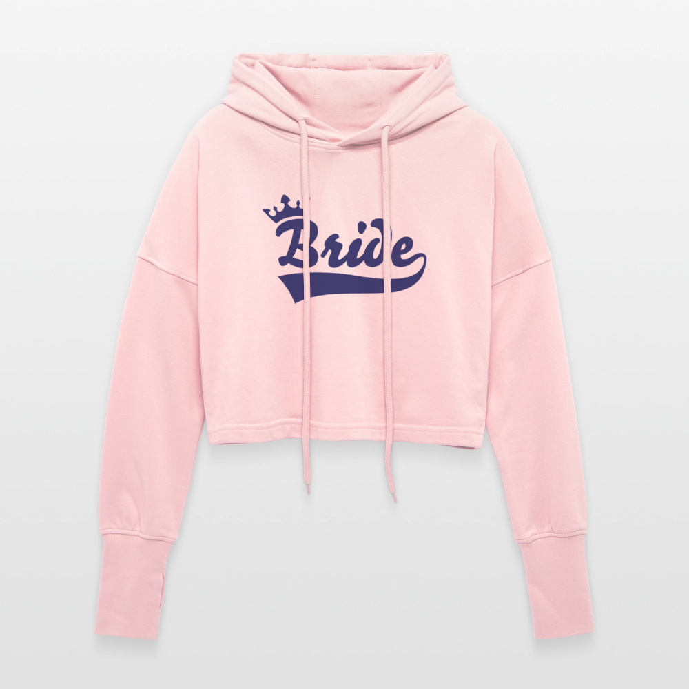 Cropped Women’s Hoodie - light pink