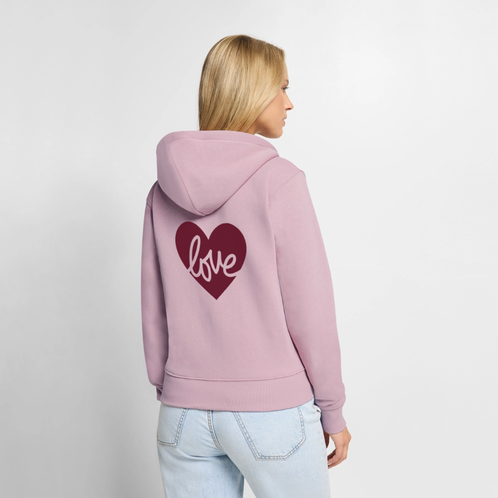 Women's Premium Hooded Jacket - dusky pink