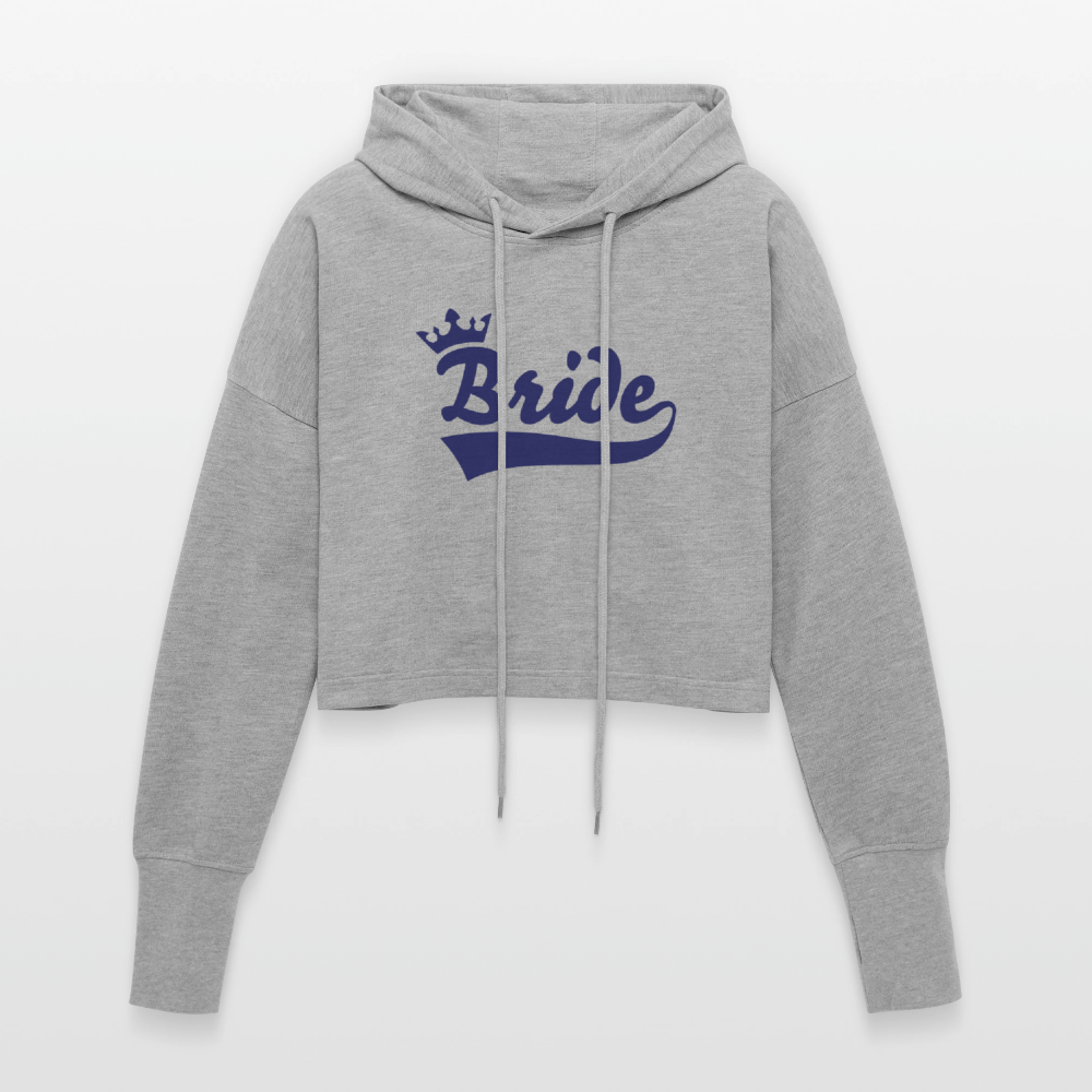 Cropped Women’s Hoodie - heather grey