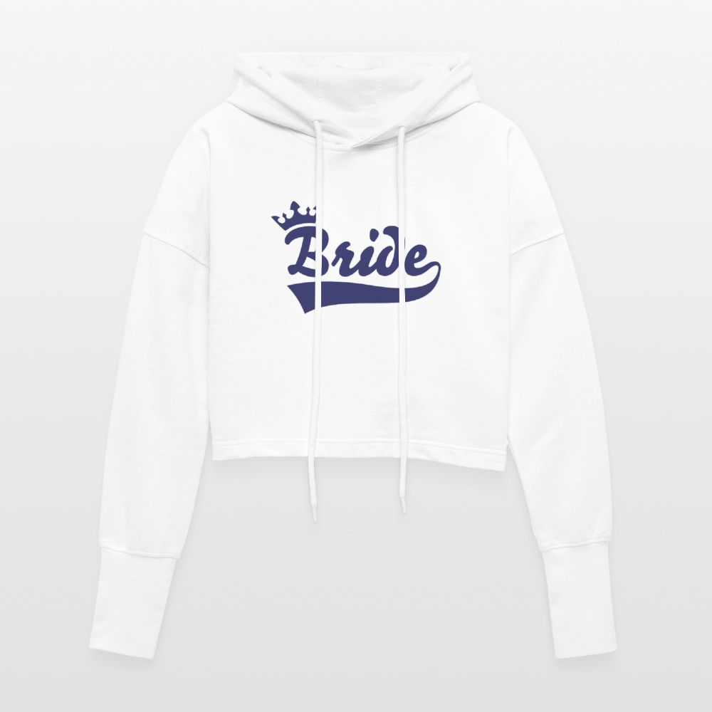 Cropped Women’s Hoodie - white