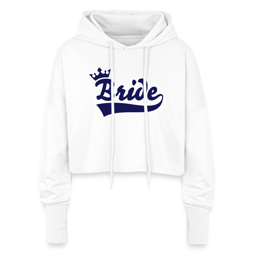 Cropped Women’s Hoodie - white