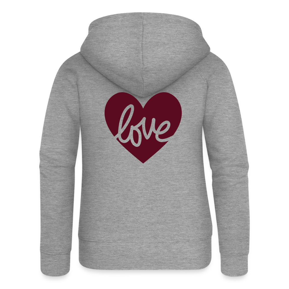 Women's Premium Hooded Jacket - heather grey