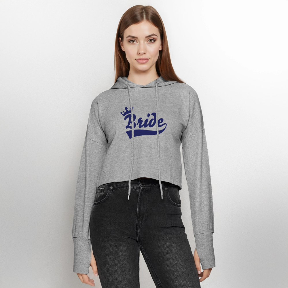 Cropped Women’s Hoodie - heather grey