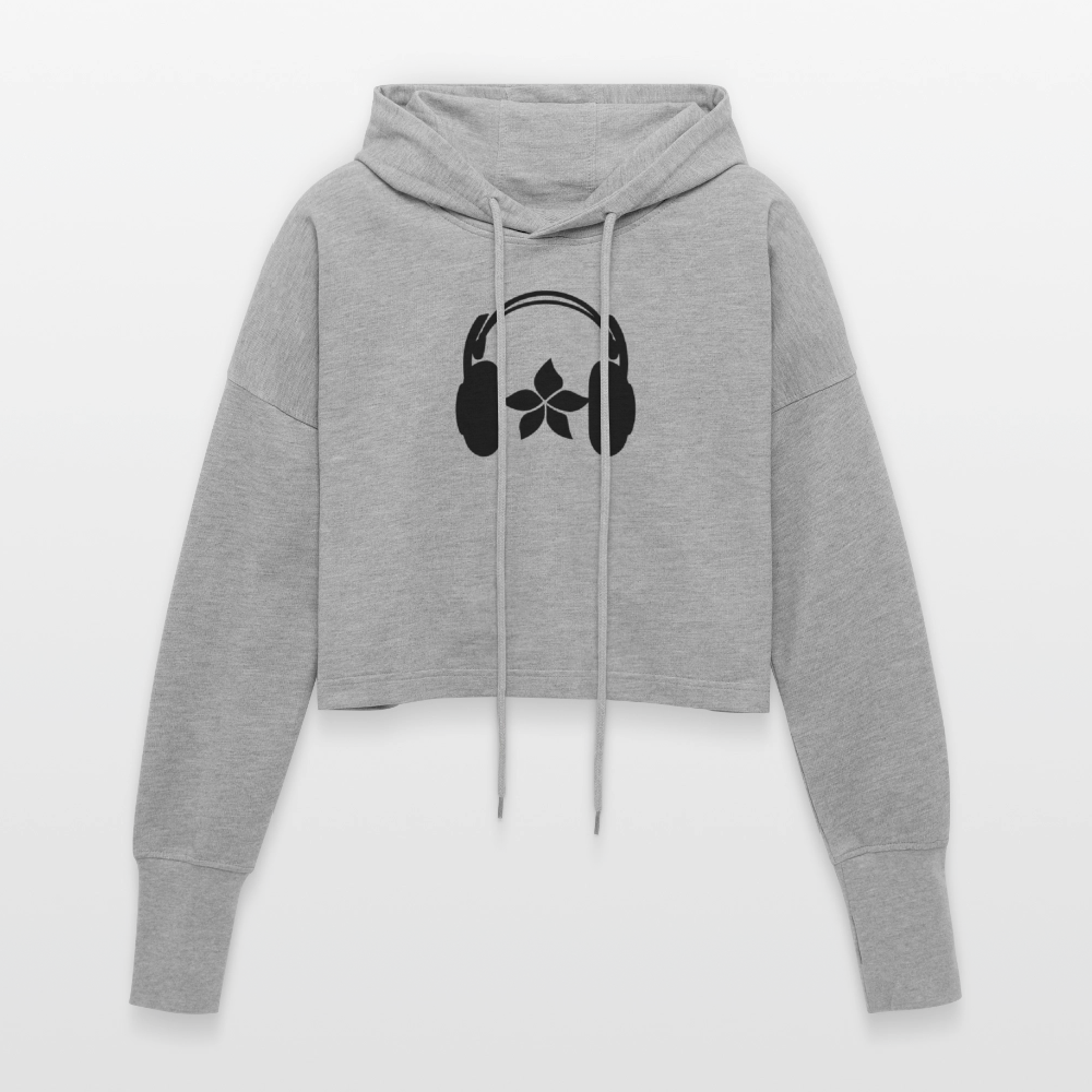 Cropped Women’s Hoodie - heather grey