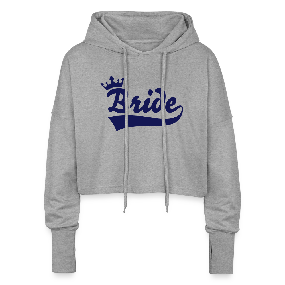 Cropped Women’s Hoodie - heather grey