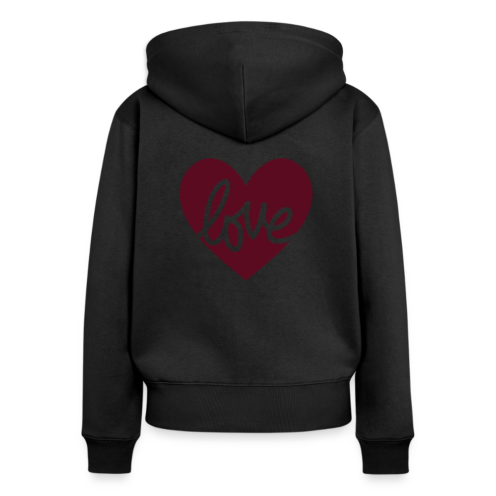 Women's Premium Hooded Jacket - black