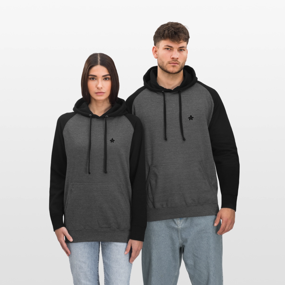 Sweat à capuche Baseball - graphite/black