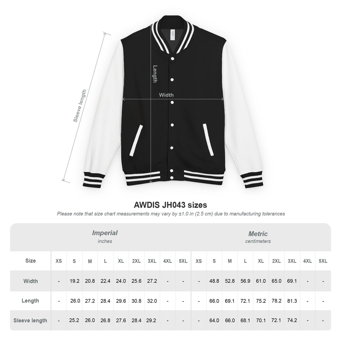 Veste style universitaire MJ