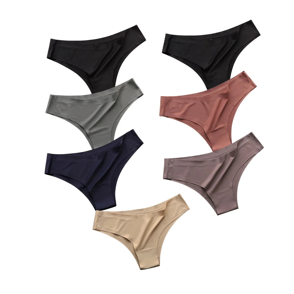 7 Slips Femme – Taille Basse, Sans Couture, Ultra Douces