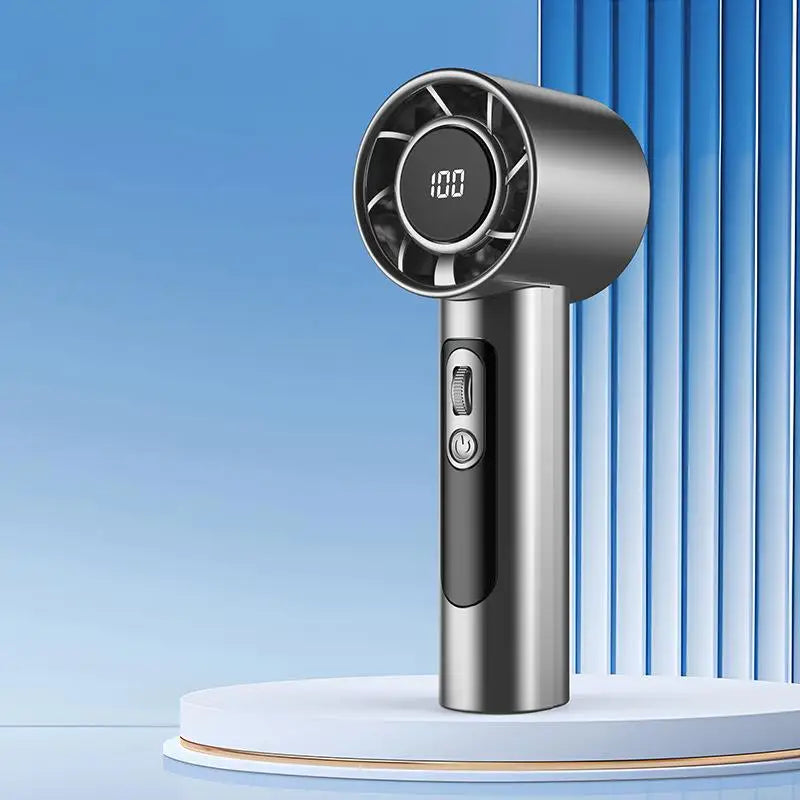 Ventilateur Portable à Main – 100 Vitesses Réglables (USB Rechargeable)