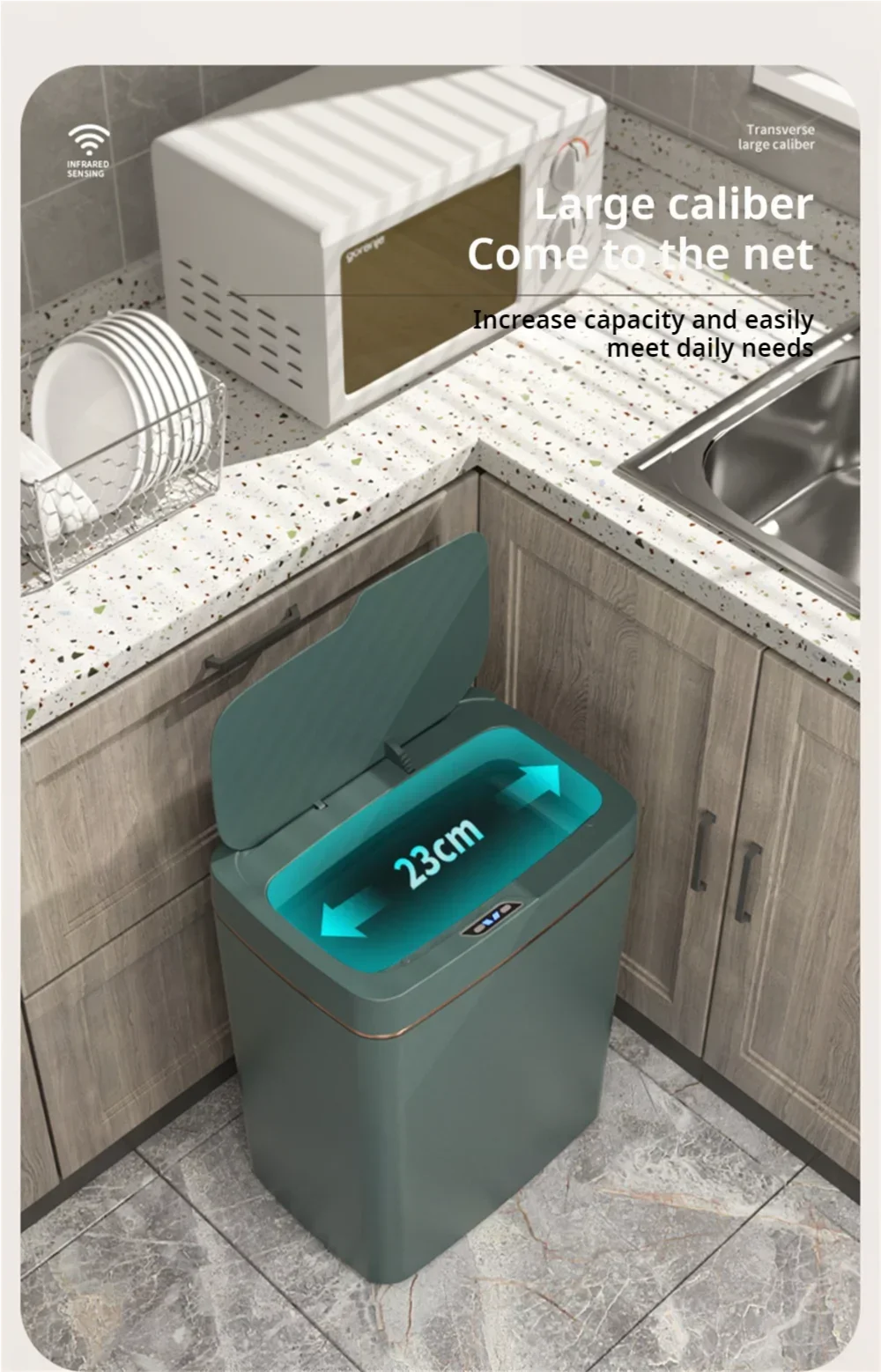 Poubelle intelligente 15L