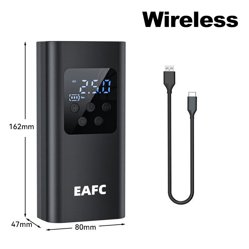 Mini Pompe à Air Portable – (Filaire & Sans Fil)