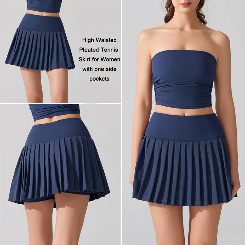 Jupe short plissée KELLY