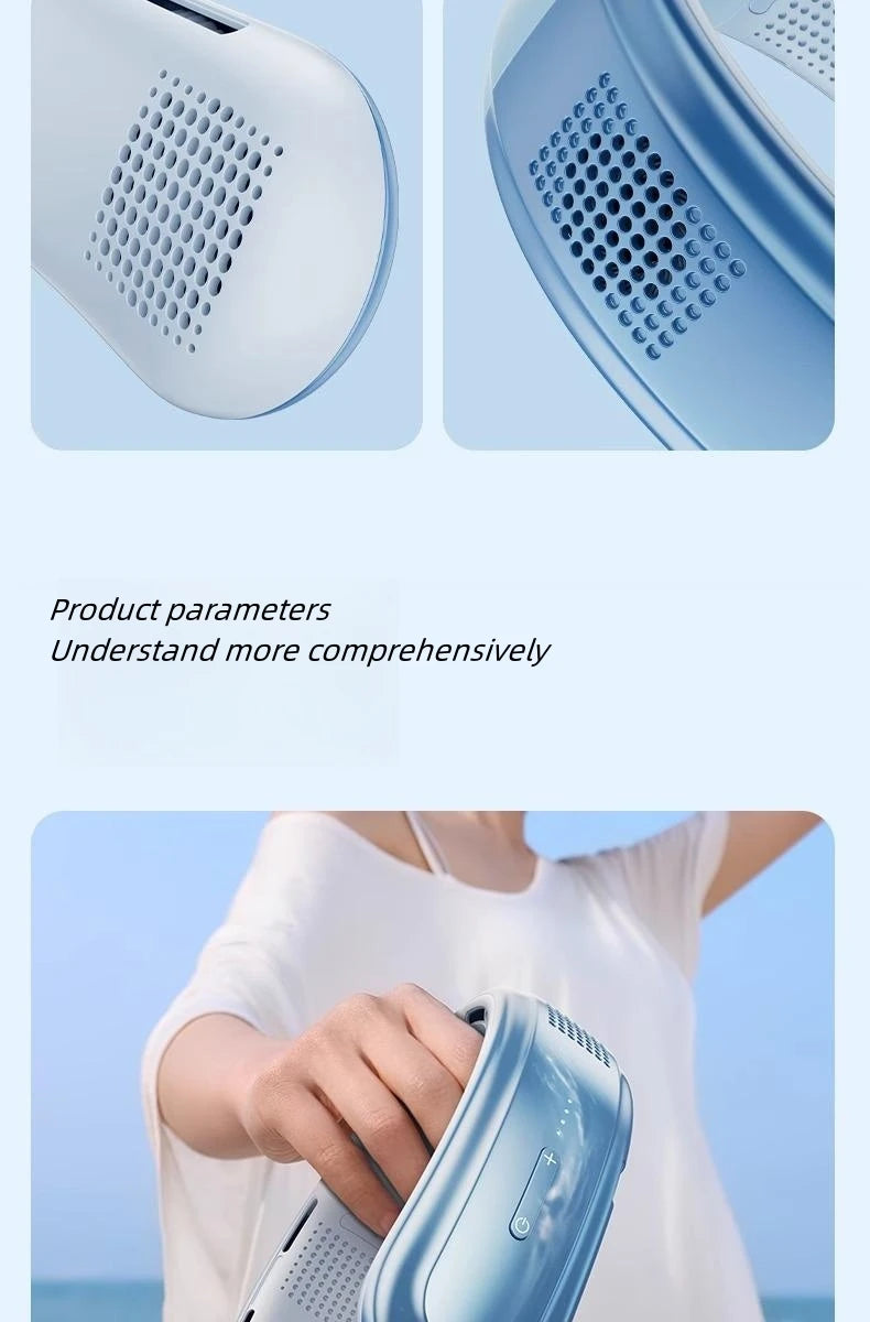 Ventilateur portable 10000mAh rechargeable, puissance