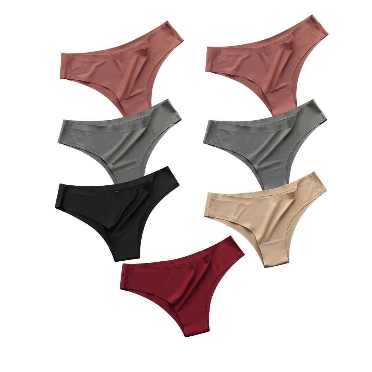 7 Slips Femme – Taille Basse, Sans Couture, Ultra Douces