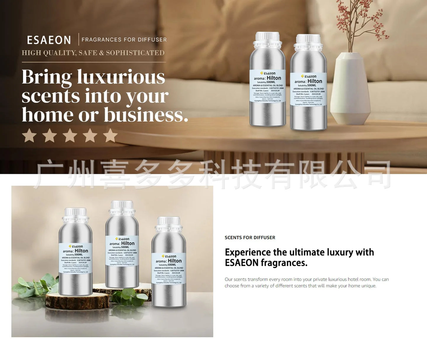 Huiles essentielles aromathérapie – Luxe Hôtel