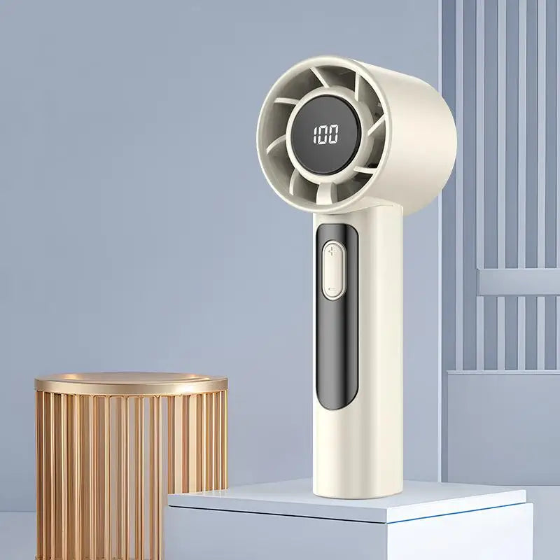 Ventilateur Portable à Main – 100 Vitesses Réglables (USB Rechargeable)