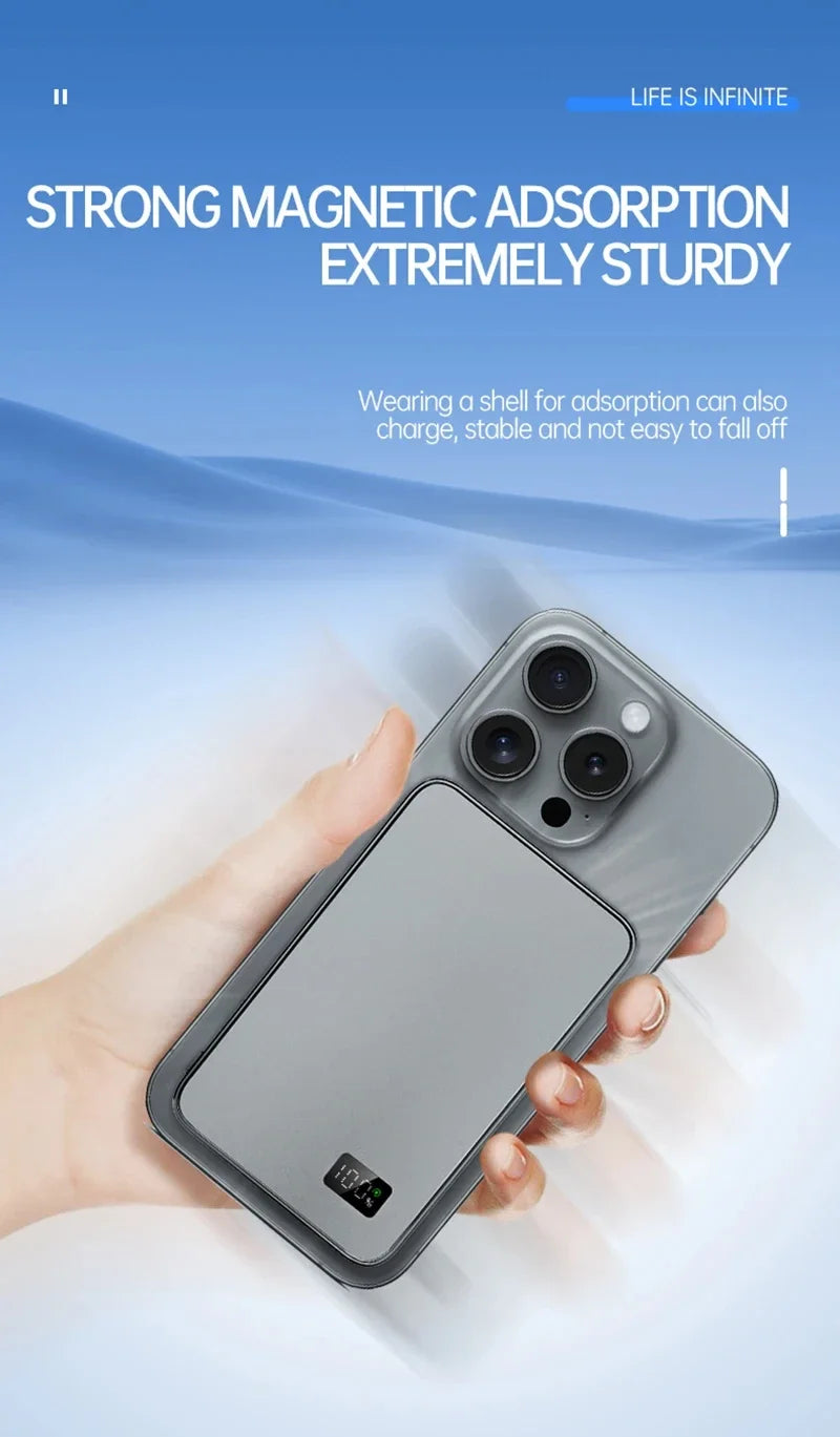 Xiaomi Slim Magnetic Wireless Power Bank 10000mAh High-capacity 20W Fast Charging External Battery For iPhone Magsafe 2025 New
