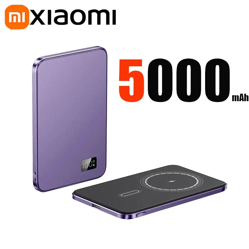 Xiaomi Slim Magnetic Wireless Power Bank 10000mAh High-capacity 20W Fast Charging External Battery For iPhone Magsafe 2025 New