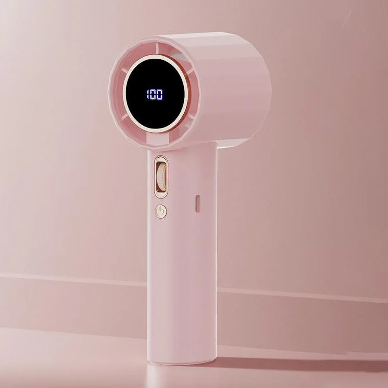 Ventilateur Portable à Main – 100 Vitesses Réglables (USB Rechargeable)