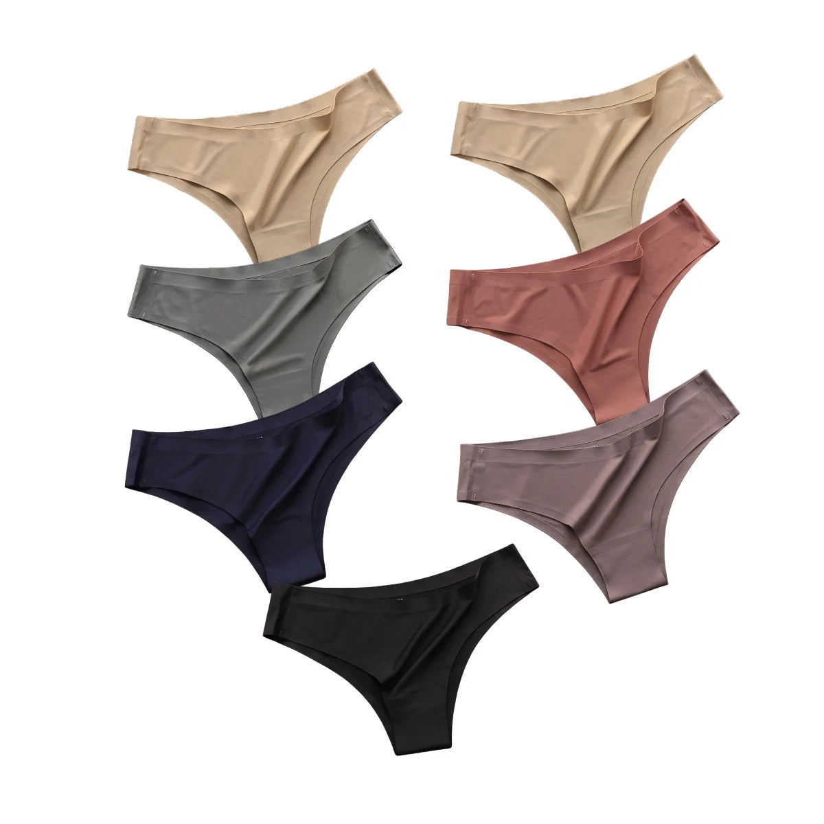 7 Slips Femme – Taille Basse, Sans Couture, Ultra Douces
