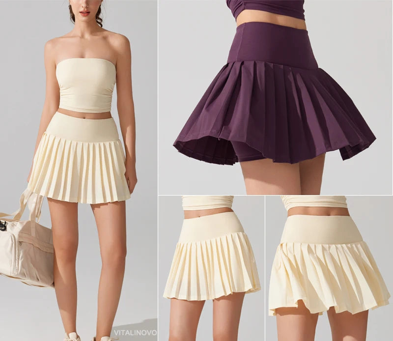 Jupe short plissée KELLY