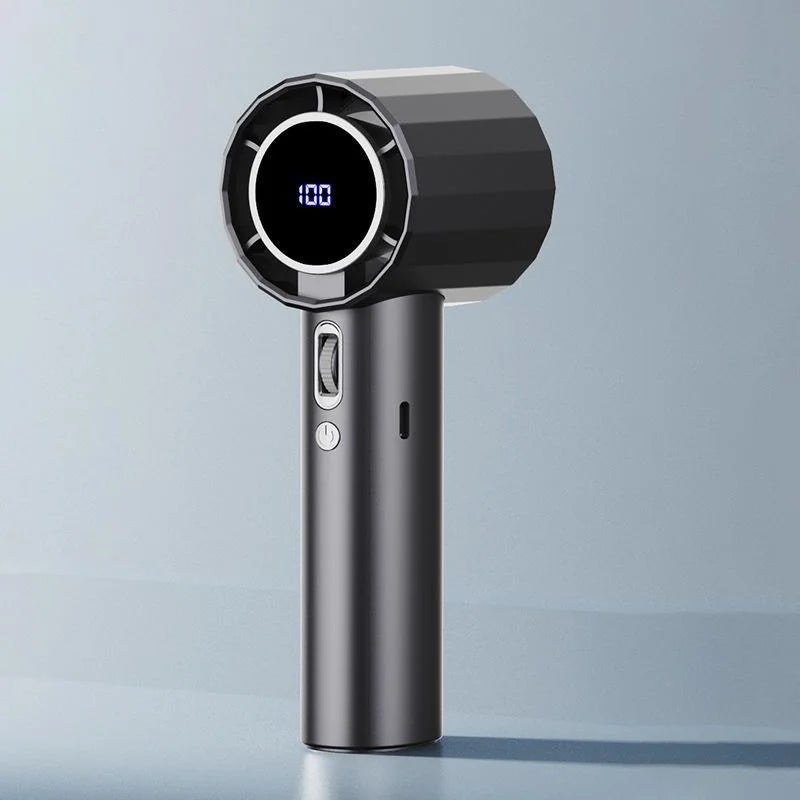Ventilateur Portable à Main – 100 Vitesses Réglables (USB Rechargeable)