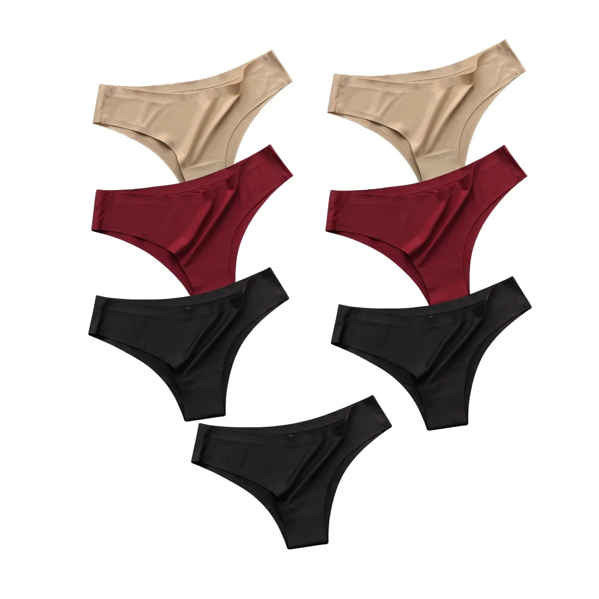 7 Slips Femme – Taille Basse, Sans Couture, Ultra Douces