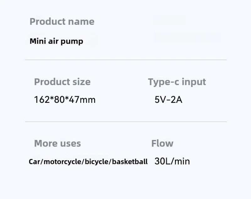 Mini Pompe à Air Portable – (Filaire & Sans Fil)
