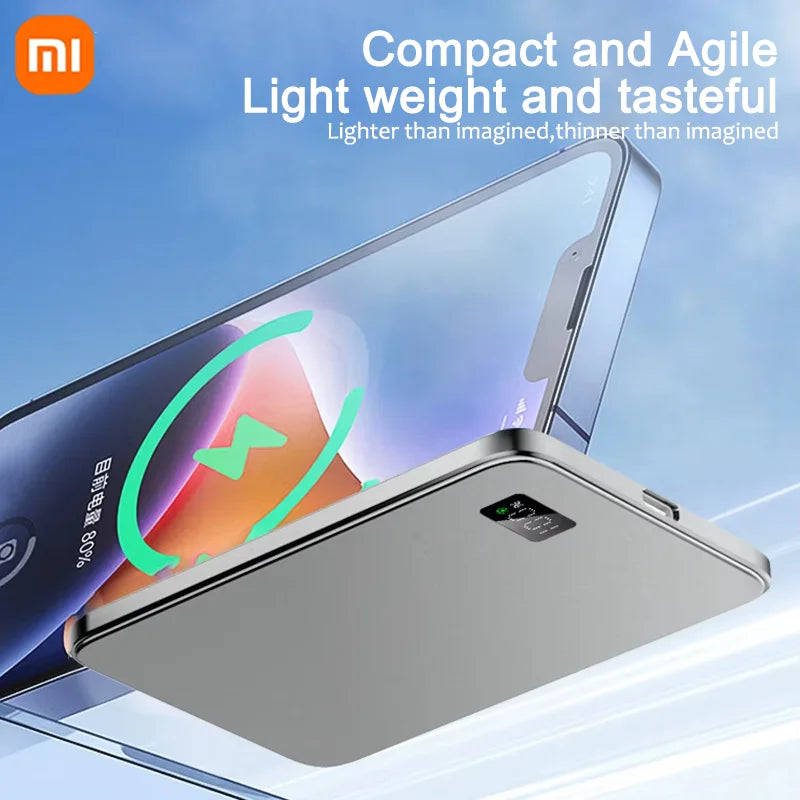 Xiaomi Slim Magnetic Wireless Power Bank 10000mAh High-capacity 20W Fast Charging External Battery For iPhone Magsafe 2025 New