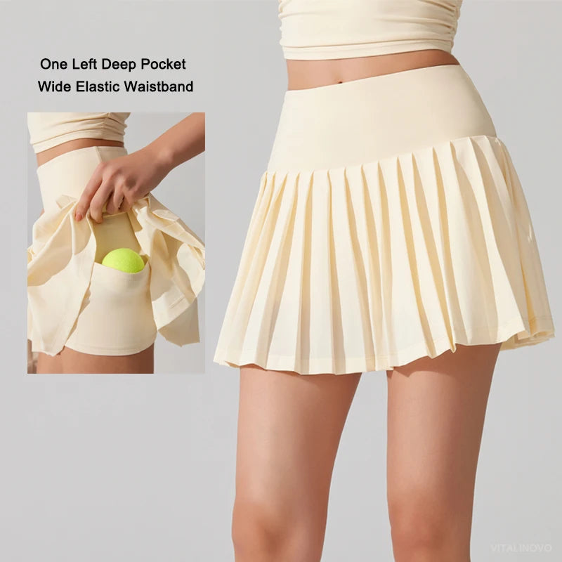 Jupe short plissée KELLY