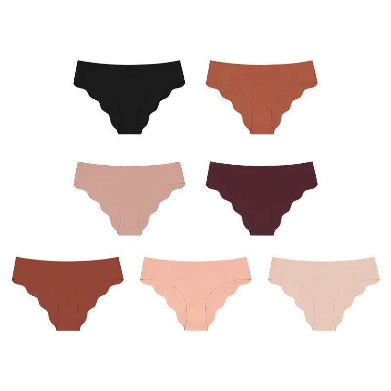 Lot de 4 ou 7 Culottes Femme Taille Basse – Invisible, Ultra Douce et Stretch