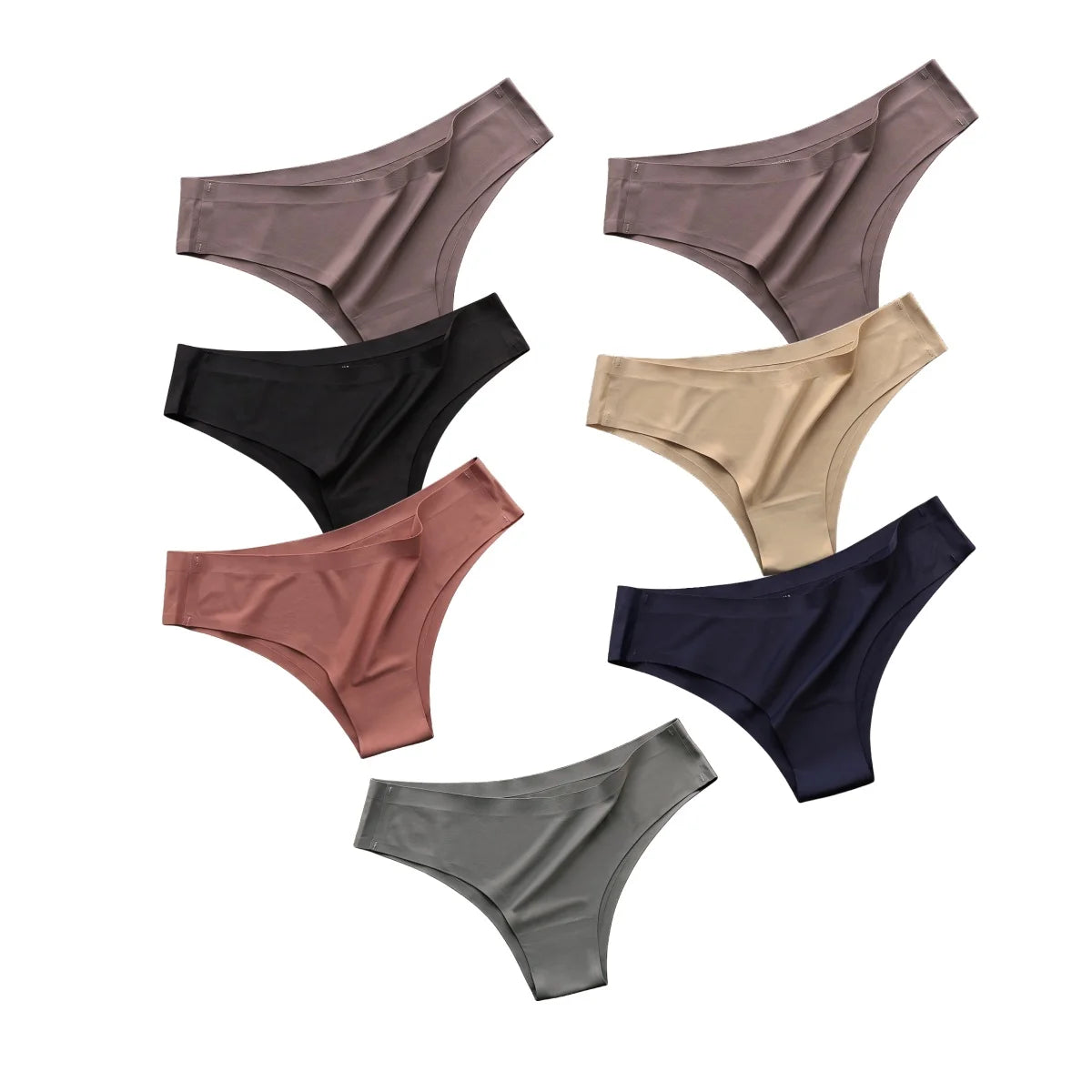 7 Slips Femme – Taille Basse, Sans Couture, Ultra Douces