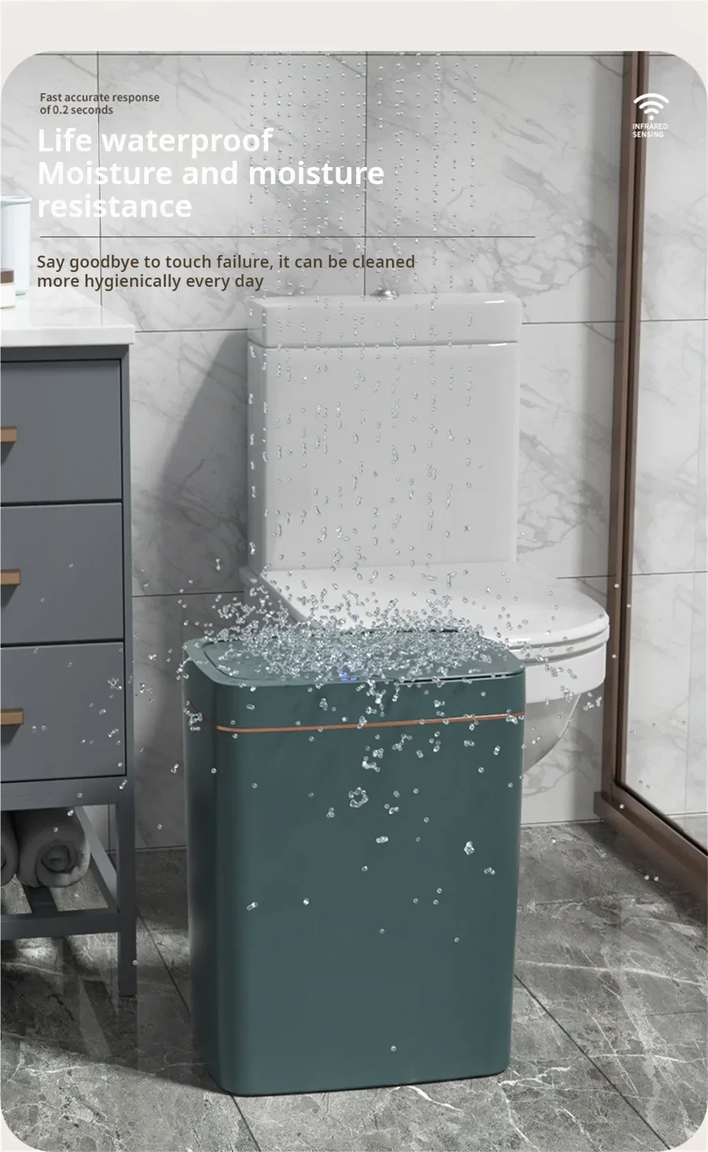 Poubelle intelligente 15L