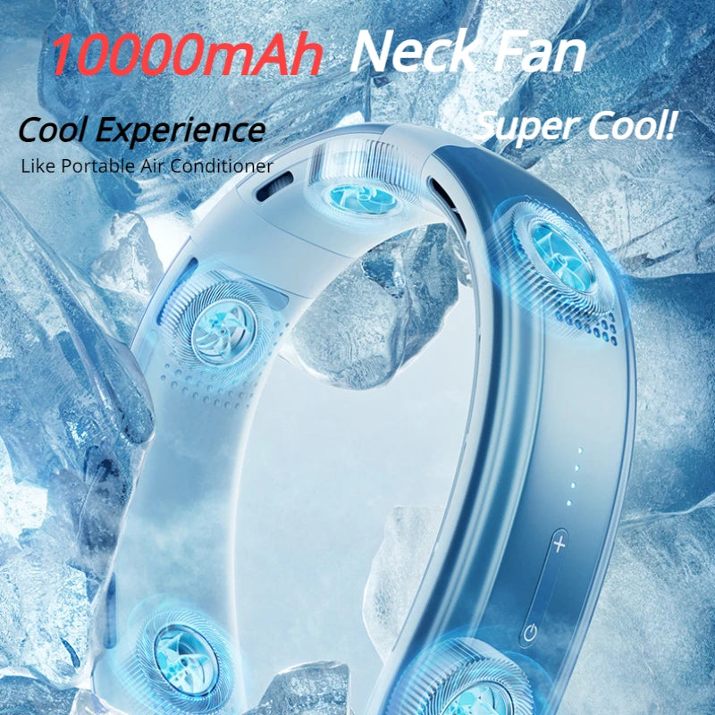 Ventilateur portable 10000mAh rechargeable, puissance