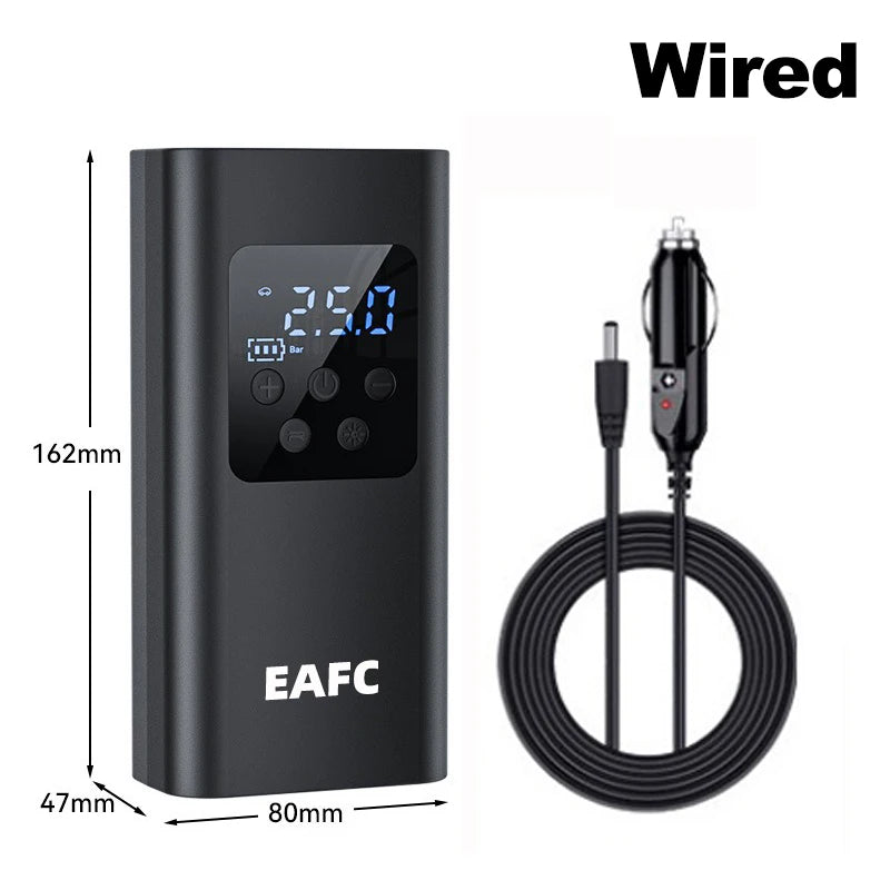 Mini Pompe à Air Portable – (Filaire & Sans Fil)