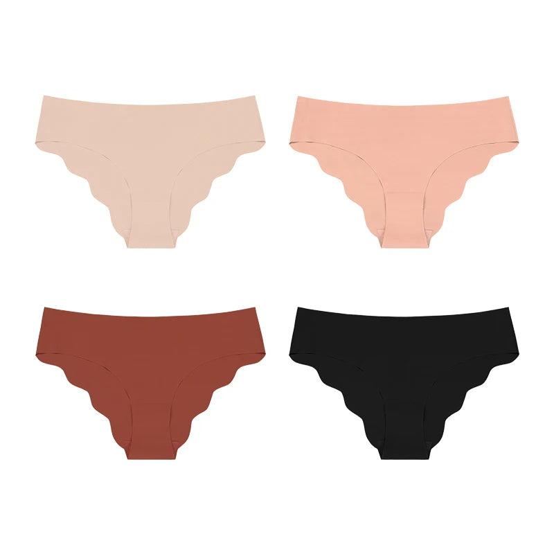Lot de 4 ou 7 Culottes Femme Taille Basse – Invisible, Ultra Douce et Stretch