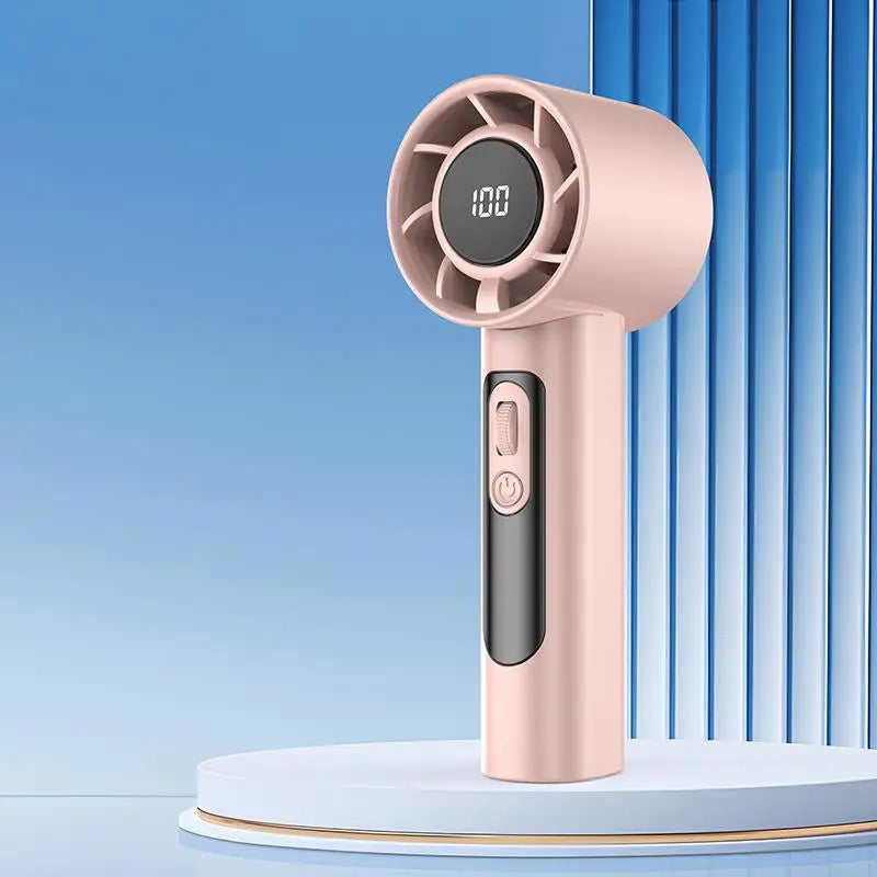 Ventilateur Portable à Main – 100 Vitesses Réglables (USB Rechargeable)