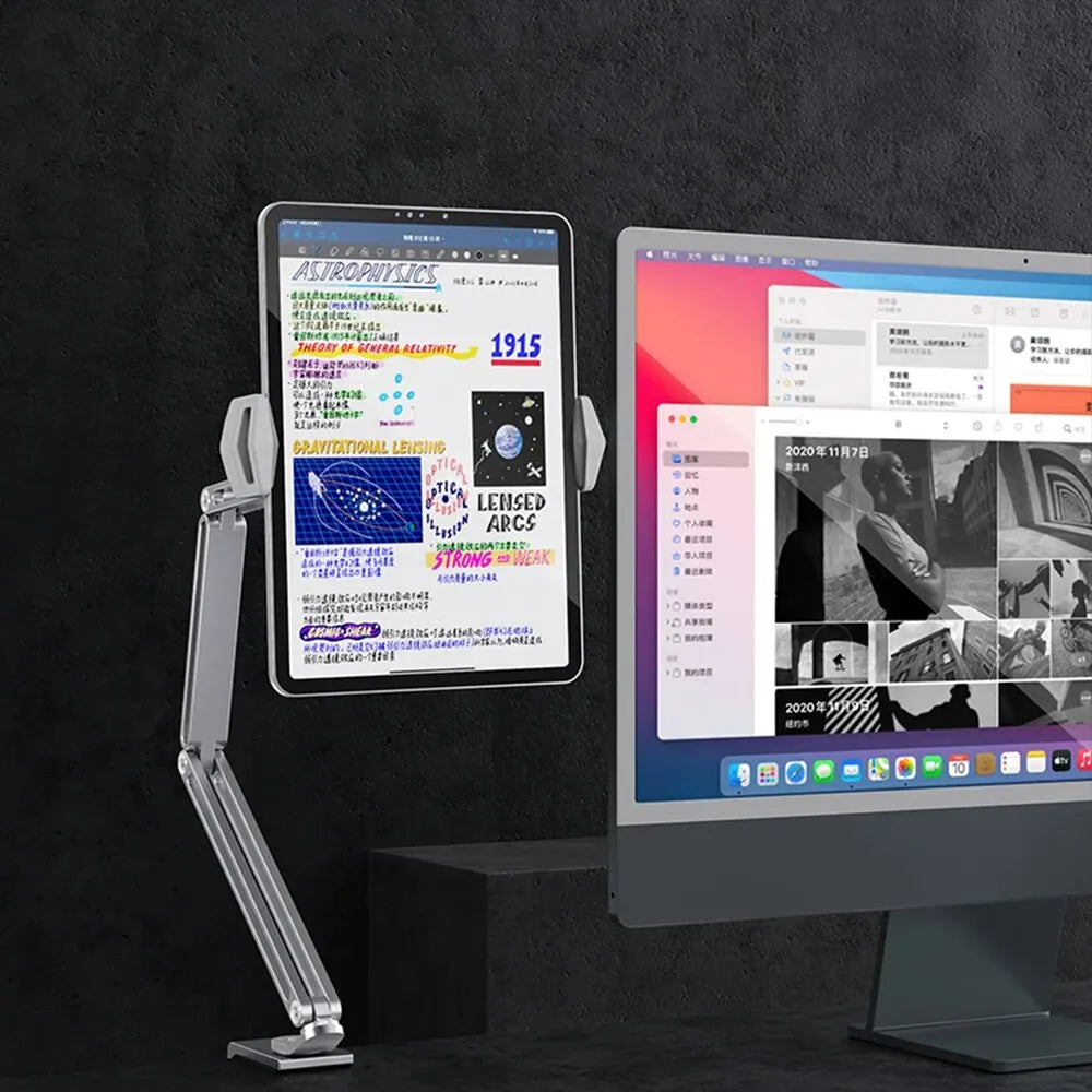 Support Tablette Réglable en Alliage d’Aluminium