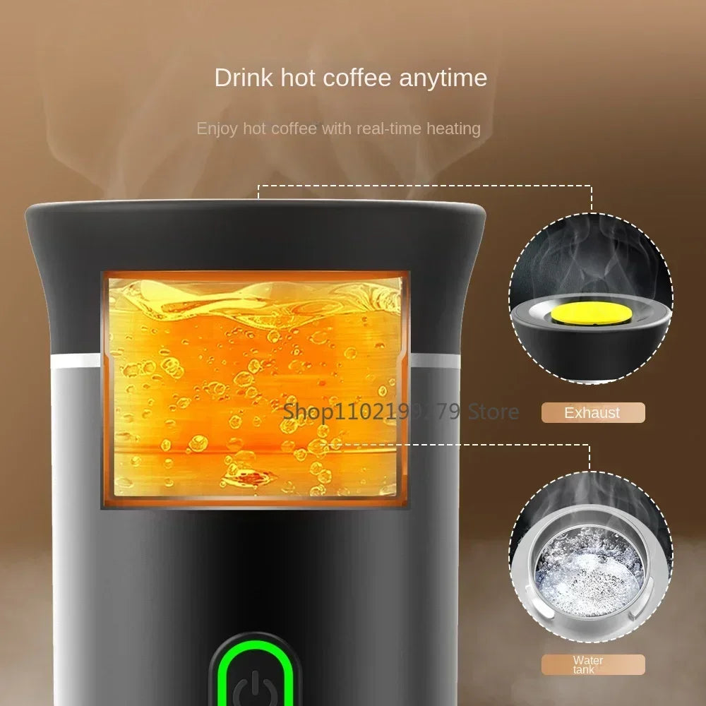 Machine à Expresso Portable 3-en-1 – Compatible Capsules & Café Moulu