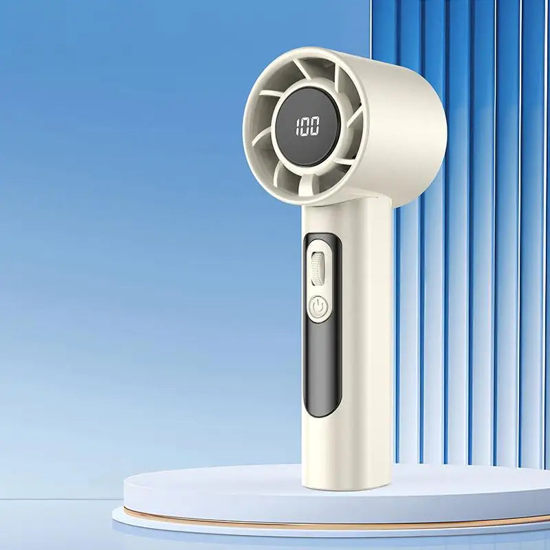 Ventilateur Portable à Main – 100 Vitesses Réglables (USB Rechargeable)
