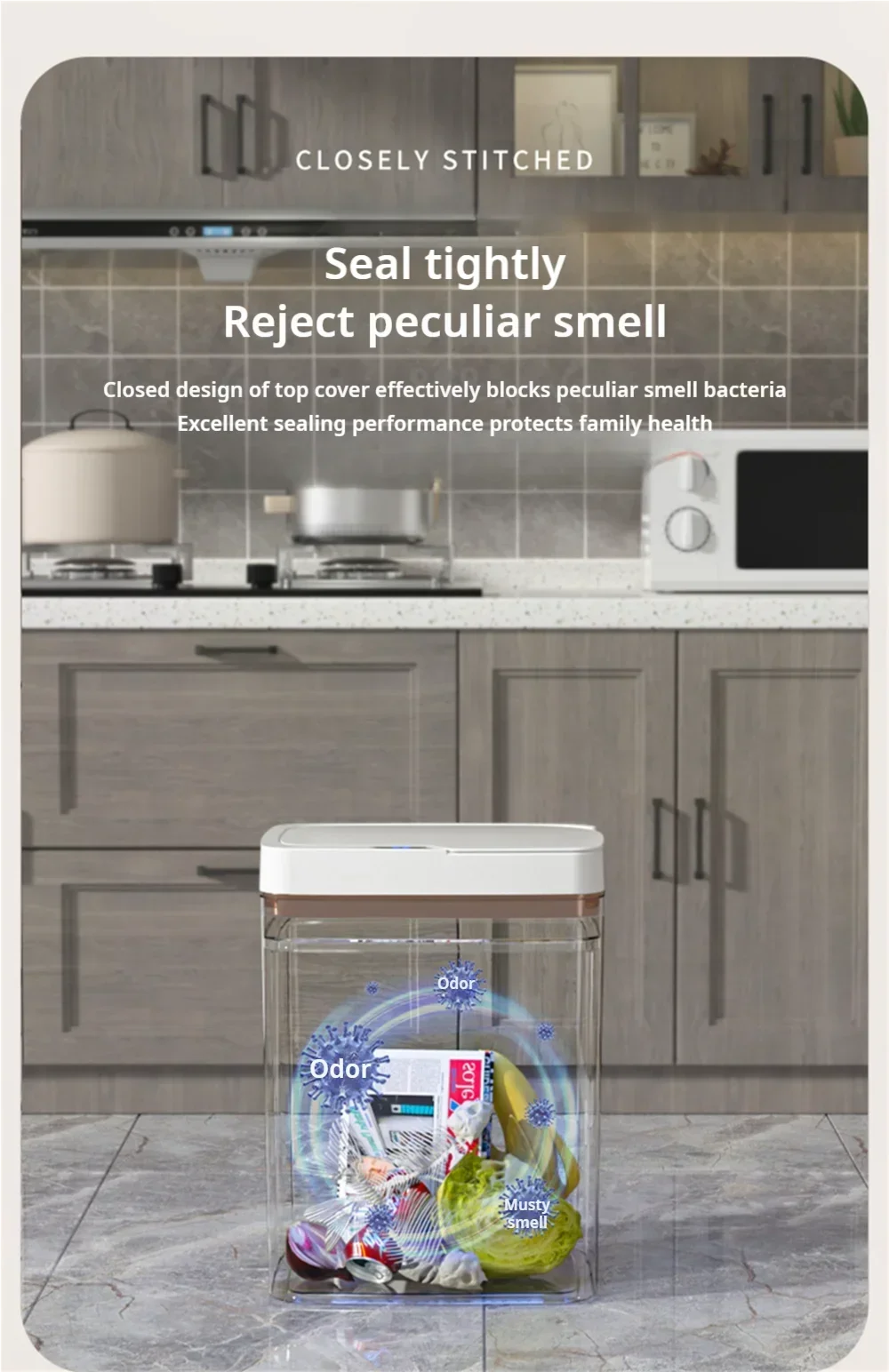 Poubelle intelligente 15L