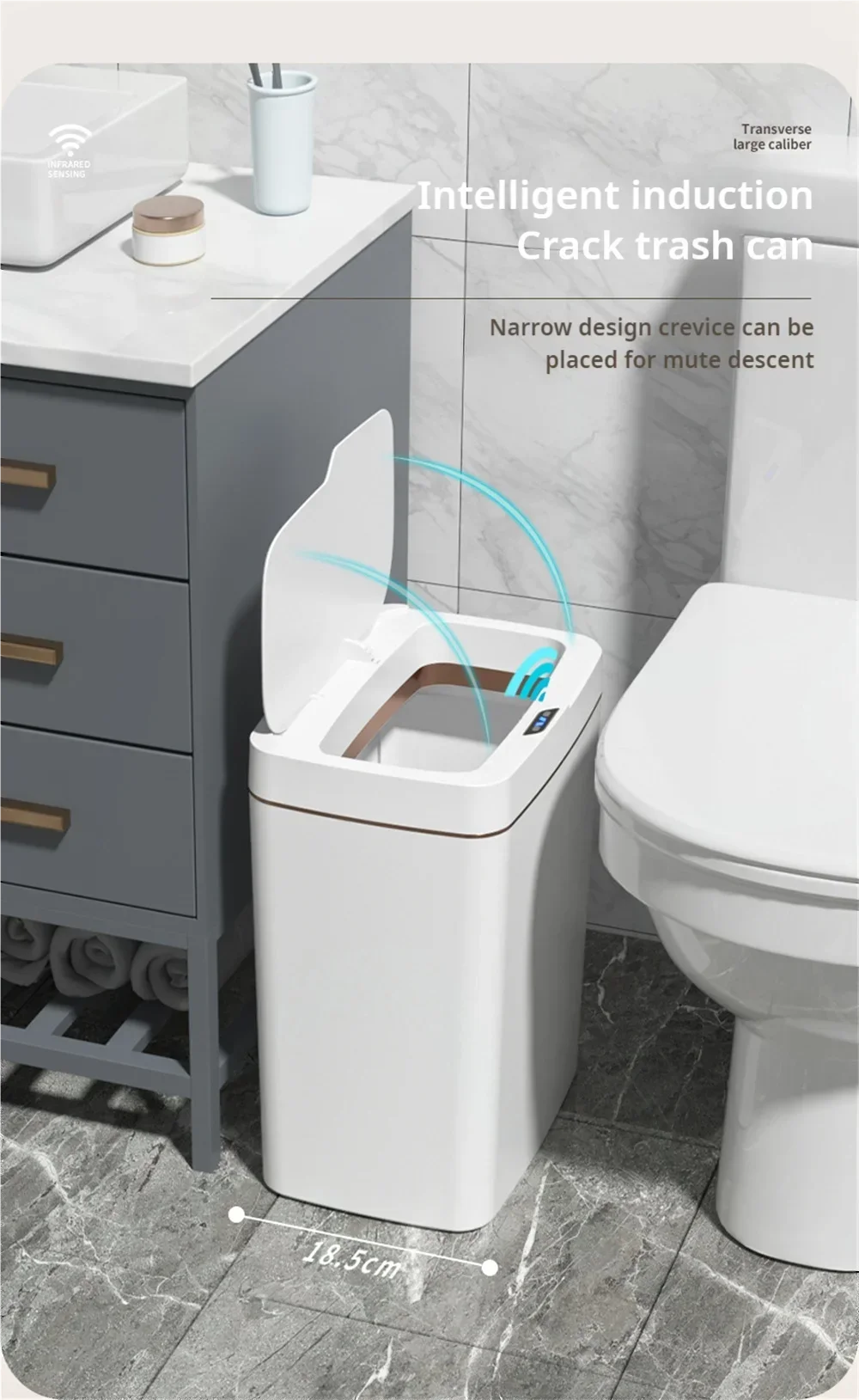 Poubelle intelligente 15L