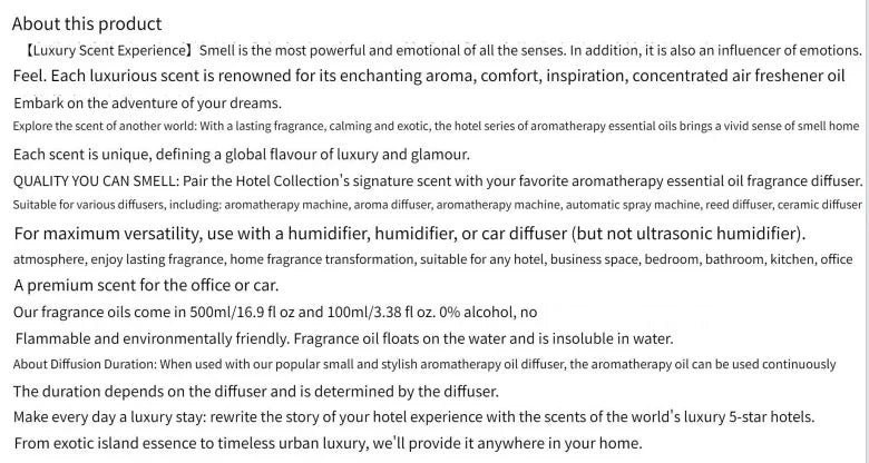 Huiles essentielles aromathérapie – Luxe Hôtel
