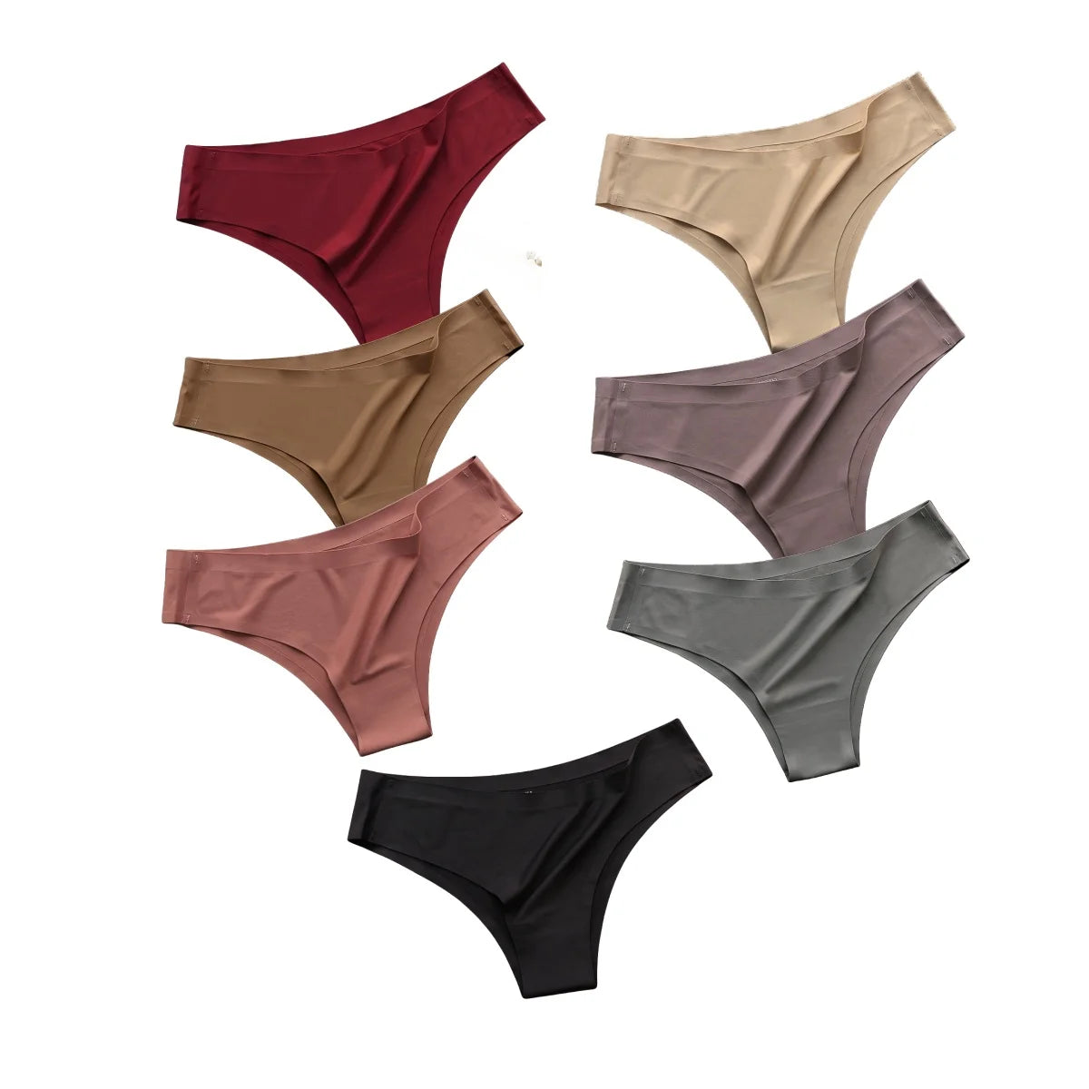 7 Slips Femme – Taille Basse, Sans Couture, Ultra Douces