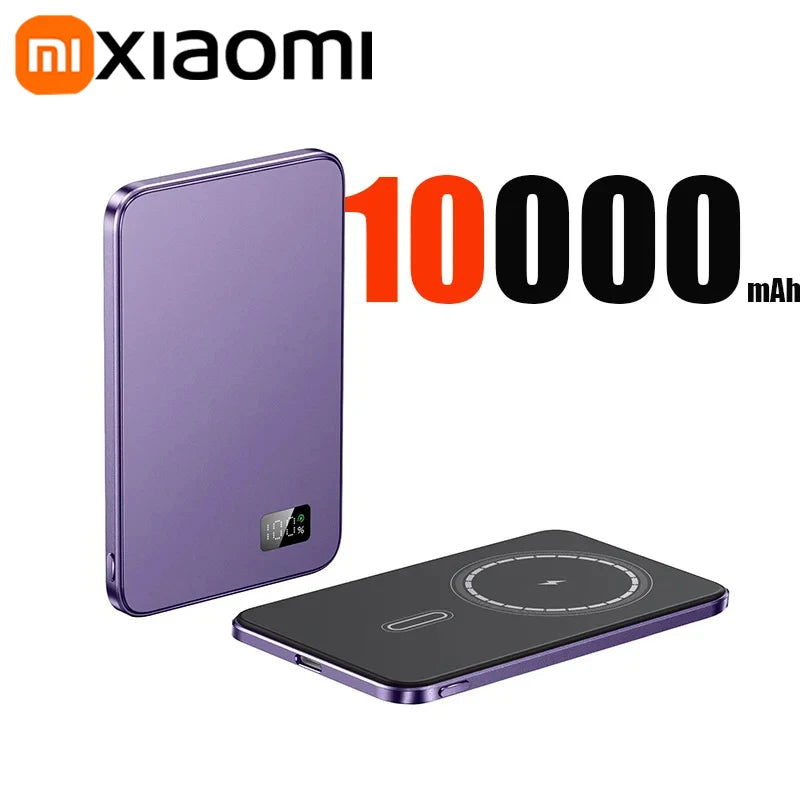 Xiaomi Slim Magnetic Wireless Power Bank 10000mAh High-capacity 20W Fast Charging External Battery For iPhone Magsafe 2025 New