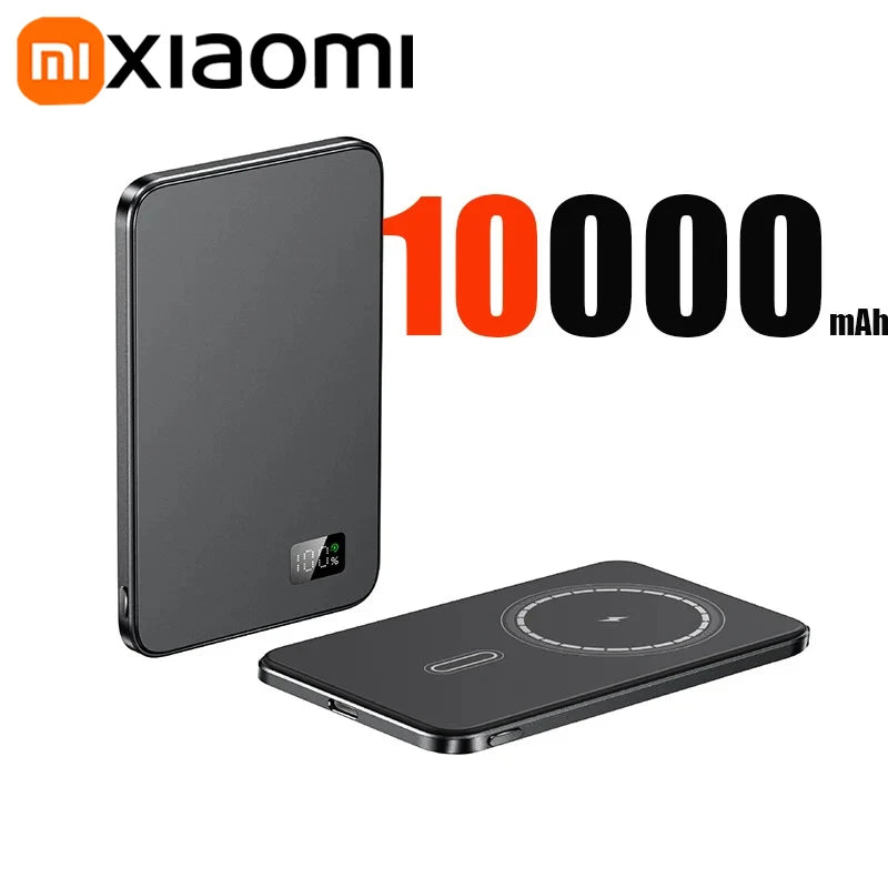 Xiaomi Slim Magnetic Wireless Power Bank 10000mAh High-capacity 20W Fast Charging External Battery For iPhone Magsafe 2025 New