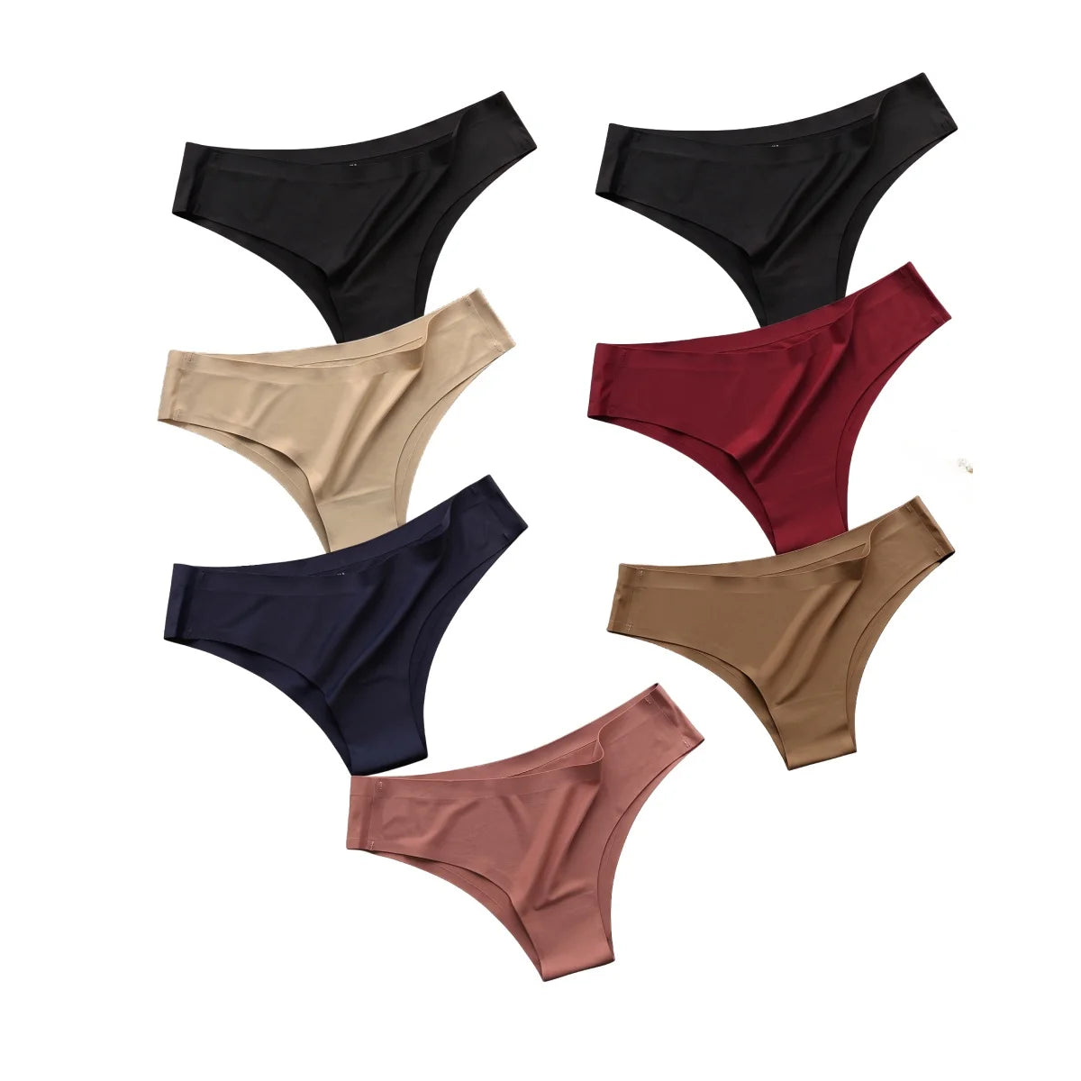 7 Slips Femme – Taille Basse, Sans Couture, Ultra Douces