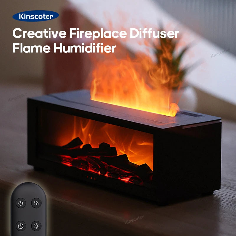 Diffuseur d’Huiles Essentielles Effet Flamme – Kinscoter (150ml)